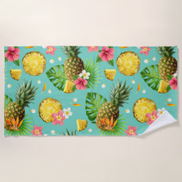 Toalla De Playa Piña fresca exótica