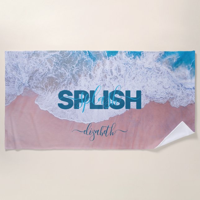 Toalla De Playa Pink Beach Bermuda (Anverso)