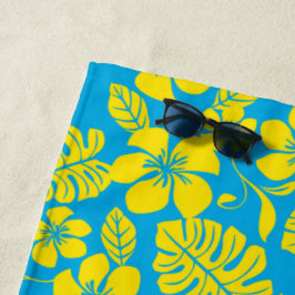 TOALLA DE PLAYA PINK BIKINI (AZUL/AMARILLO)