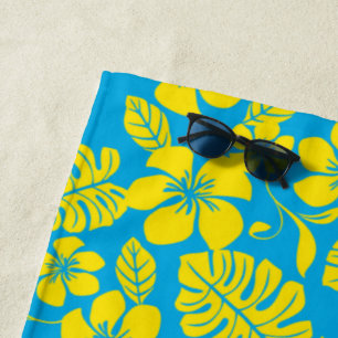 TOALLA DE PLAYA PINK BIKINI (AZUL/AMARILLO)