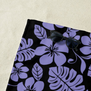 TOALLA DE PLAYA PINK BIKINI (NEGRO/LAVENDERO)