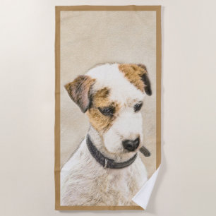 Toalla De Playa Pintura de Parson Jack Russell Terrier - Arte de P