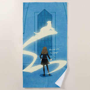 Toalla De Playa Pintura del Patronus de Hermione Granger