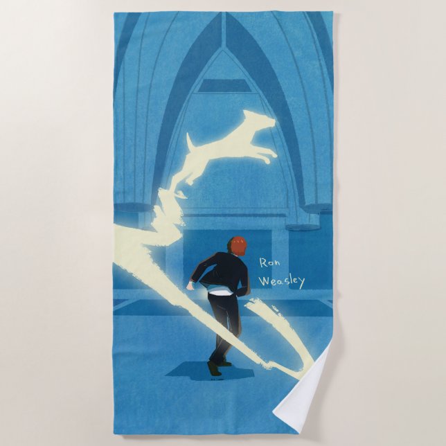 Toalla De Playa Pintura del Patronus de Ron Weasley (Anverso)