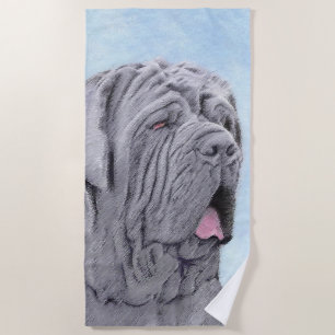 Toalla De Playa Pintura Neopolitana de Mastiff - Arte Perro Origin