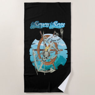 Toalla De Playa Piratas de los siete mares