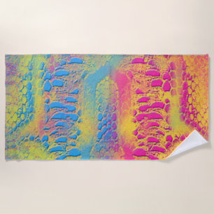 Toalla De Playa PIRÓN - fractal decorativo moderno -