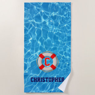 Toalla De Playa Piscina de entrenador de natación LIfesaver