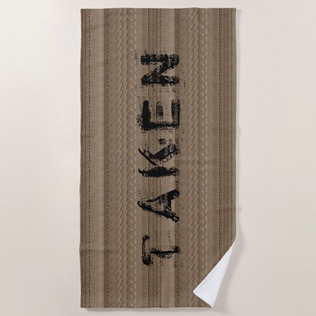 Toalla De Playa Pistas de neumáticos para coches en el Personaliza (Anverso)