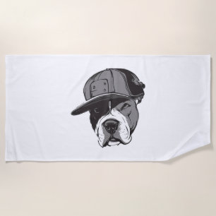 Toalla De Playa Pitbull Gangster