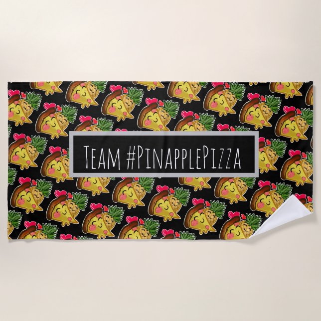 Toalla De Playa Pizza Pinapple (Anverso)