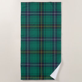 Toalla De Playa Plaid Clan Henderson Green Check Tartan