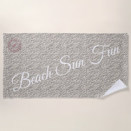 Toalla De Playa Plata moderna
