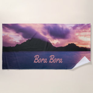 Toalla De Playa Playa Bora Bora Suset Island