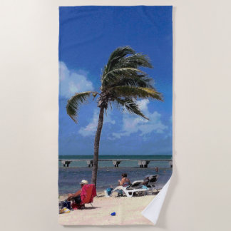Toalla De Playa Playa con coco palmera