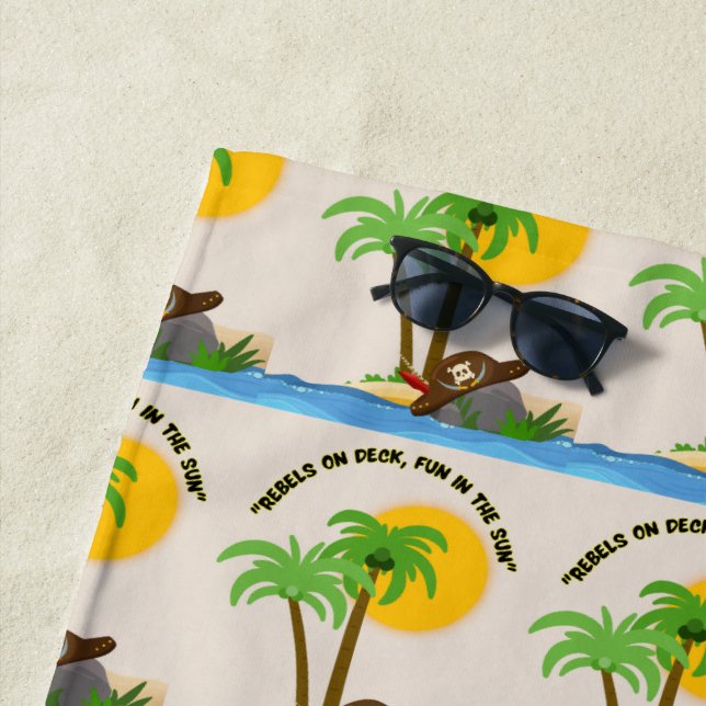 Toalla De Playa playa de piratas (In situ)