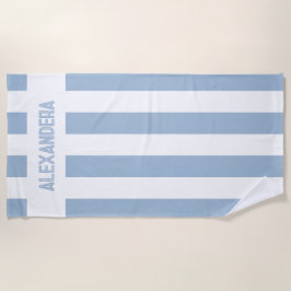 Toalla De Playa Playa del Nombre Azul Soltera Dama de Honor