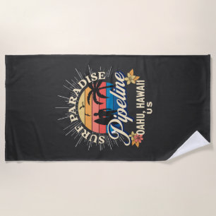 Toalla De Playa Playa Oahu Hawaii para camiseta surfista