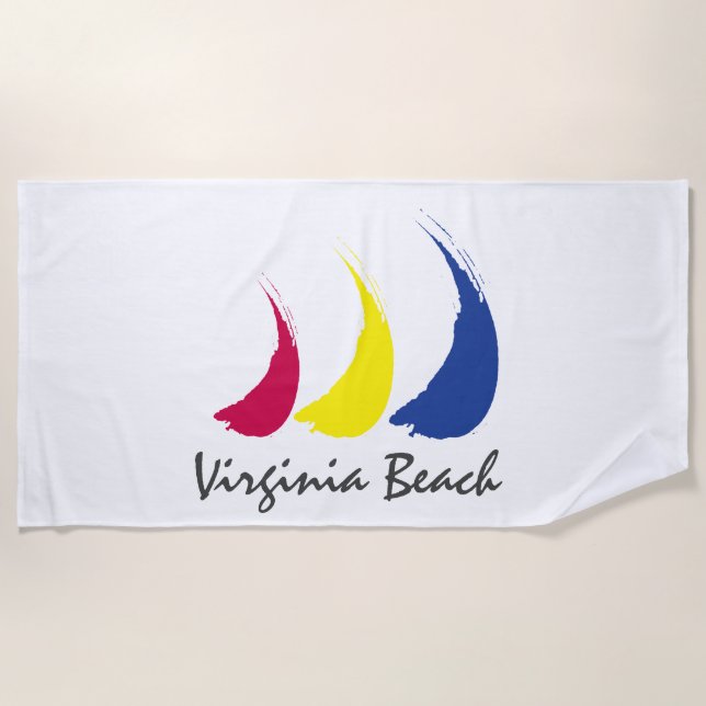 Toalla De Playa Playa Splashy Sails_Paint-The-Wind_Virginia (Anverso)