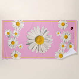 Toalla De Playa Pocket full of daisies beach towel. 