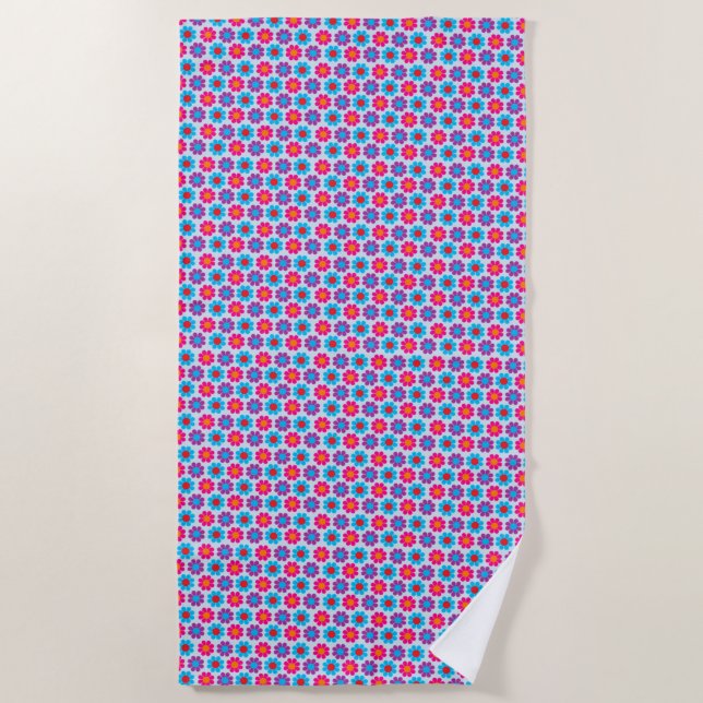 Toalla De Playa Poder Floral (Anverso)