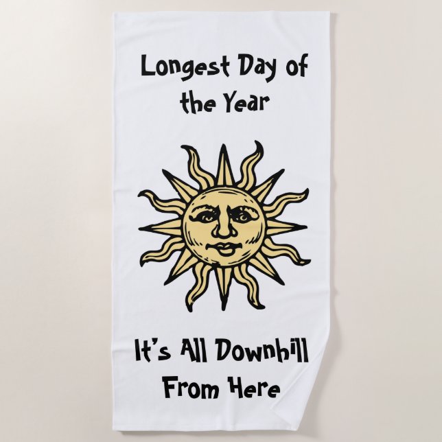 Toalla De Playa Poema del solsticio de verano (Anverso)