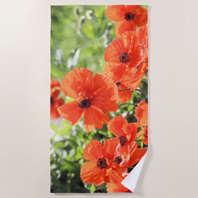 Toalla De Playa Poppies (Anverso)