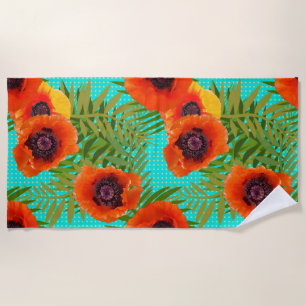 Toalla De Playa Poppies orientales