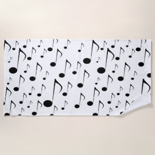 Toalla De Playa Porciones de notas musicales