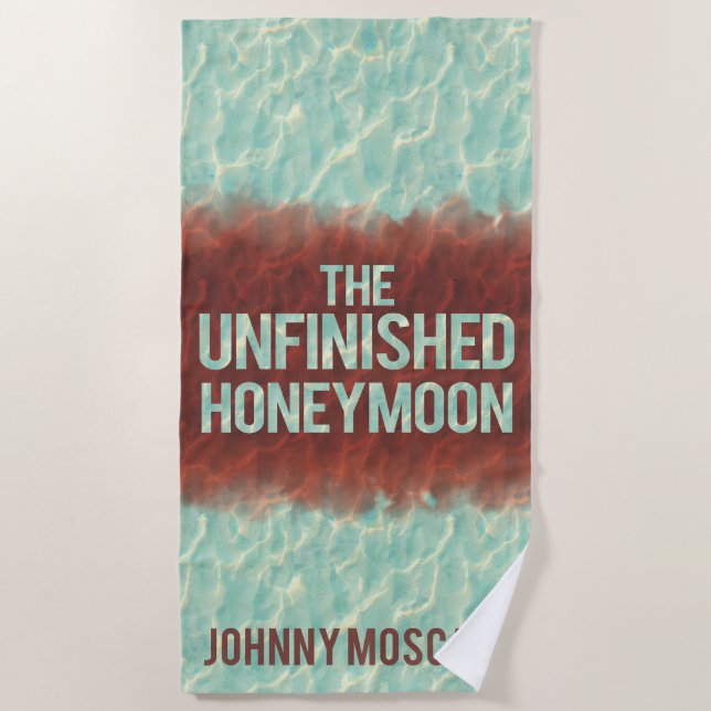 Toalla De Playa Portada del libro The Unfinished Honeymoon (Anverso)