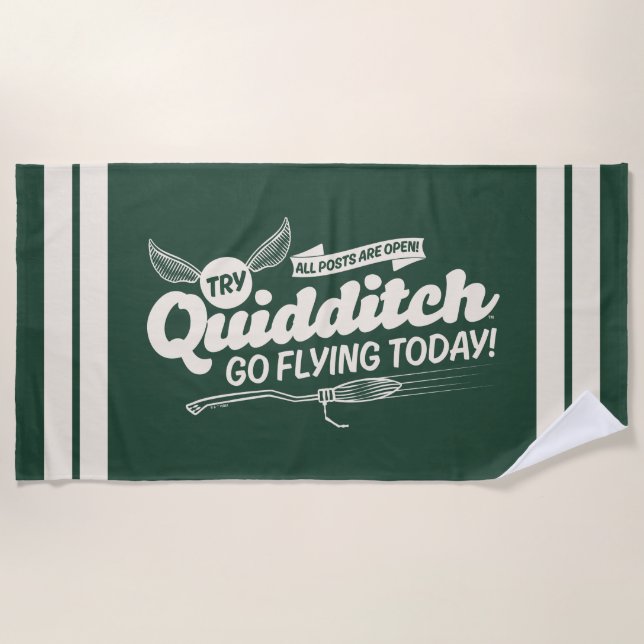 Toalla De Playa POSTER de contratación de QUIDDITCH™ (Anverso)