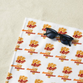 Toalla De Playa preferencia de verano por los helados