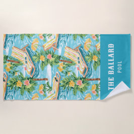 Toalla De Playa Preppy Beach Lounger | Agrupación