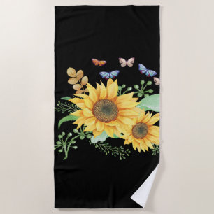 Toalla De Playa primavera de girasol