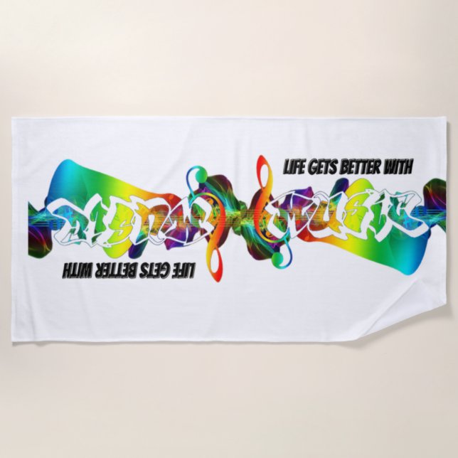 Toalla De Playa Profesor de música de Guay (Anverso)