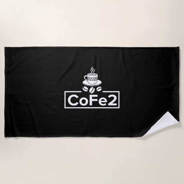 Toalla De Playa Profesor de Química Coffee Lover (Anverso)