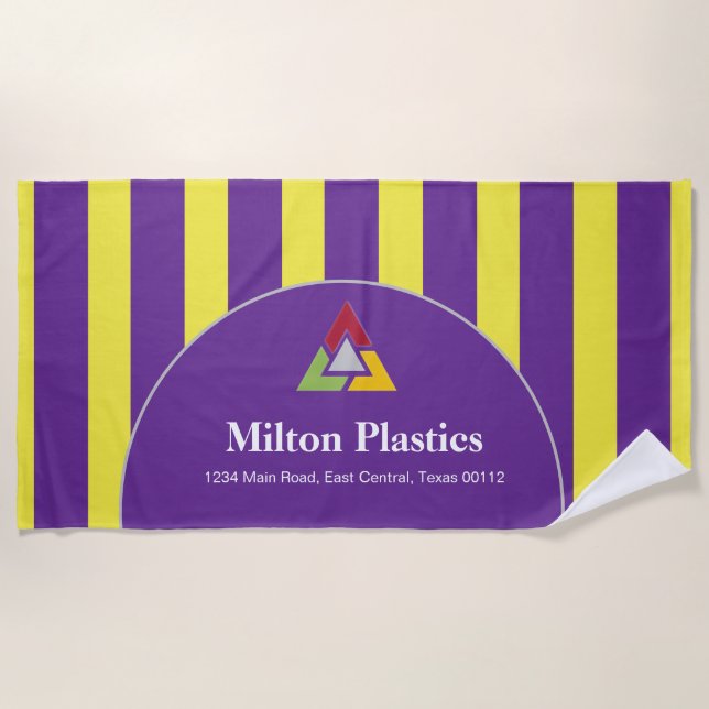 Toalla De Playa Promotional Logo Beach Towel (Anverso)