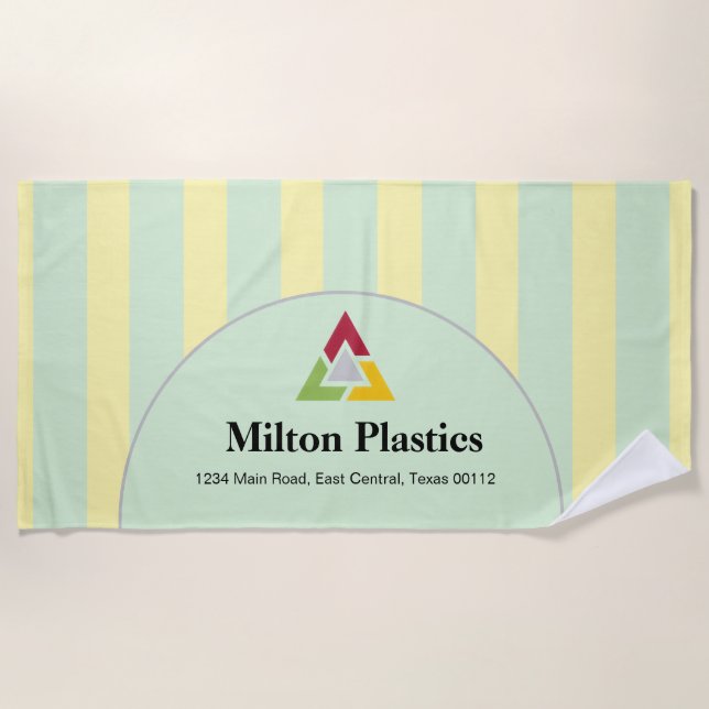 Toalla De Playa Promotional Logo Beach Towel (Anverso)