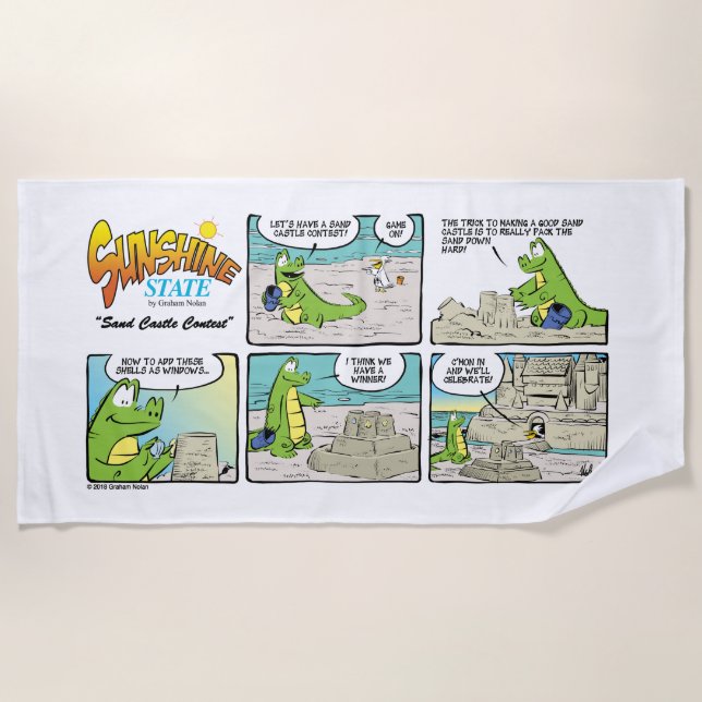 Toalla de playa pública Sunshine: Diversión al sol (Anverso)