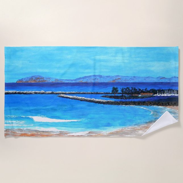 Toalla De Playa Puerto de punta Dana (Anverso)