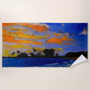 Toalla De Playa Puerto de Sunset