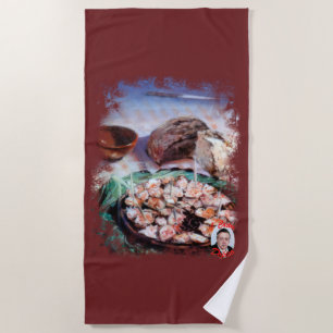Toalla De Playa Pulpo a la gallega/Polbo á feira/Galician octopus