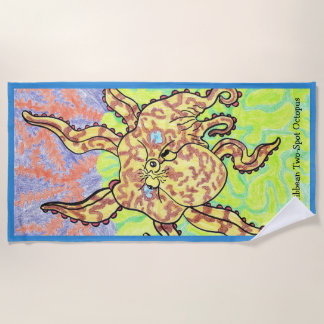 Toalla De Playa Pulpo de dos manchas del Caribe