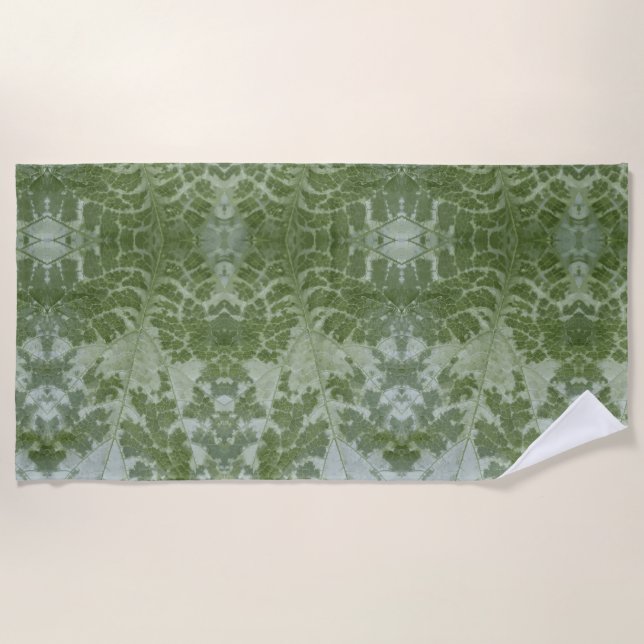 Toalla De Playa Pumpkin Leaf Macro (Anverso)