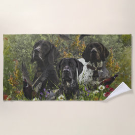 Toalla De Playa Punteros de corto alcance alemanes