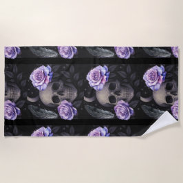TOALLA DE PLAYA PURPLE SKULL