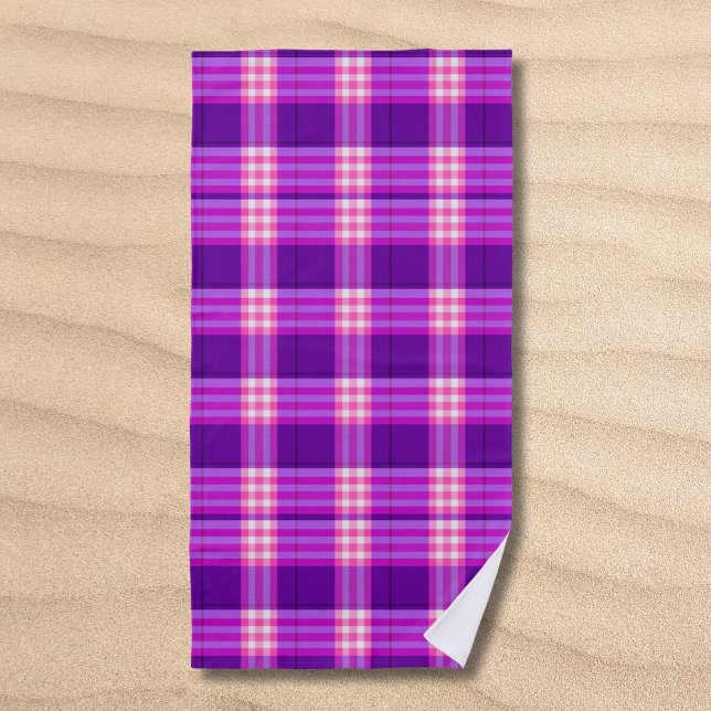 Toalla De Playa Púrpura clásica rosada (Subido por el creador)