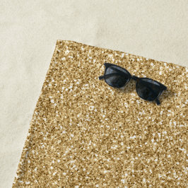 Toalla De Playa Purpurina Gold Glitz