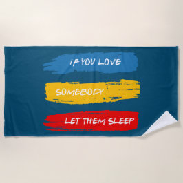 Toalla De Playa Que duerman