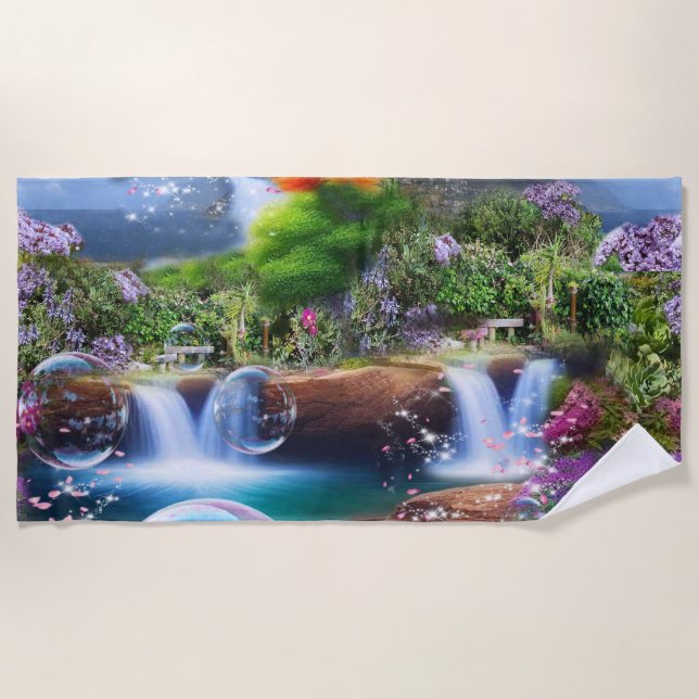 Toalla De Playa Qué mundo maravilloso en el que vivo (Anverso)